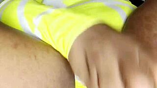 ebony milf bends over for intense pussy dildo pounding