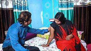 Desi Tutor's Steamy Threesome with Student and Mom Unleashed!