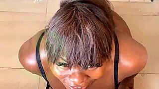 Early morning deepthroat blowjob wakes homeboy's big cock!