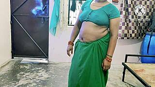 Horny Indian Desi Bhabhi Bent Over Doggystyle Monster Cock Ride