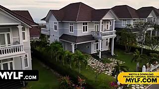 giantess milf towers in latex stripping huge tits for cum fantasy