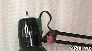 Why pantyhosed Kimberlee fingers her hairy milf pussy