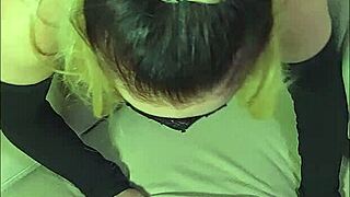 Hot Blonde MILF Rides Big Cock on Couch POV