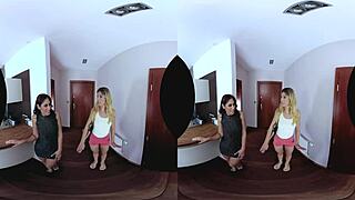 my czech milf roommates join for hardcore 3some in apartment