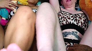 loira e morena 3some anal assfucking huge cocks bedroom interracial creampie