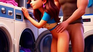 Ai generated milf hardcore laundry room pounding daddy style