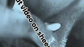 Horny oiled black monster cock masterbates muscular doggystyle closeup