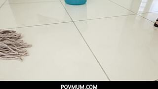 Povmum christie stevens teases stepson into hot taboo fuck