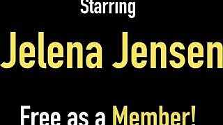jelena jensen toys her big tits and wet pussy solo