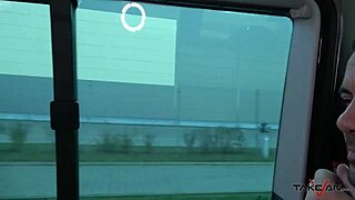 milf secretary double teamed hard in moving van!