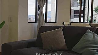 stuffing feisty boss milf's mouth with hot cum load