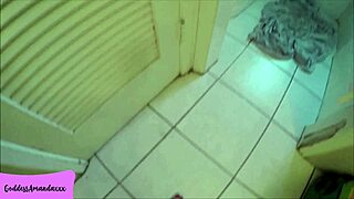 he shrinks my ex-husband then punishes him in the bathroom toilet with dirty talk and feet goddess roleplay