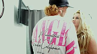 stepson spies on blonde milf stepmom and creampies her pregnant