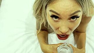 wet slut monika fox begs mouthful cum after pierced nipples golden shower