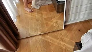 beautiful big tits girl anal creampie after intense doggystyle