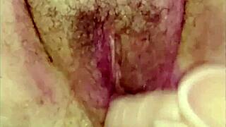 damn, this fat hairy latina milf takes huge toys deep in her wet pussy