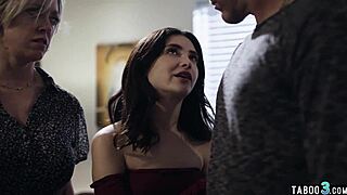 Innocent Teen Joins Busty Milf's Taboo FFM Threesome!