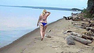 my beach milf bikini walk turns so wild