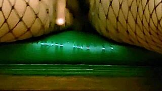 Chubby Latina Milf Fingers Shaved Pussy To Squirting Orgasm In Fishnets