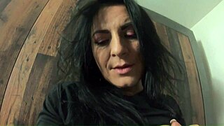 curvy milf calla tries workout gear while indulging pee fetish urges