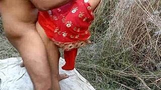 new bangladeshi wife fucked hardcore cowgirl blowjob in grass field by desi bull!