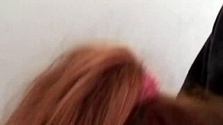 Italian brunette milf rides young cock with panties pulled aside