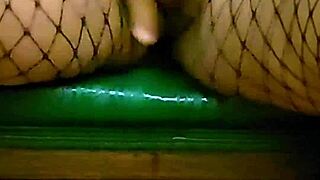 Chubby Latina Milf Fingers Shaved Pussy To Squirting Orgasm In Fishnets