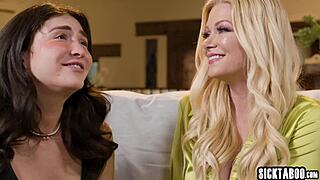 Petite Jane Wilde Fucked Hard by Big Tits Lesbian Milf Serene Siren