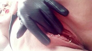 homemade milf teases pussy and feet in selfie closeup