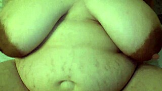 Cuckold Hubby Finds Creampie in Chubby Wife's Hairy Pussy