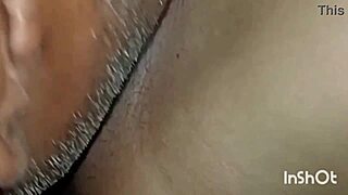 Janvi Bhabhi's tight pussy doggystyle closeup pounding