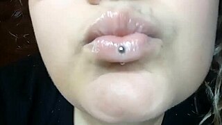 sweet thin glossy lips tease backstage secrets