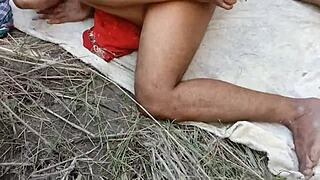 new bangladeshi wife fucked hardcore cowgirl blowjob in grass field by desi bull!