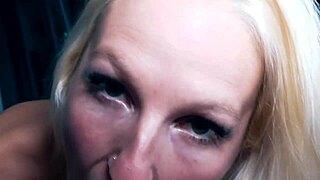 naughty blonde milf babe pounded rough in hotel bed!