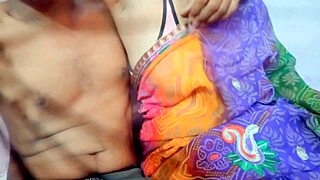 indian aunty bends over for outdoor doggy pounding