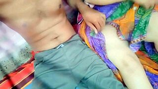 indian aunty bends over for outdoor doggy pounding