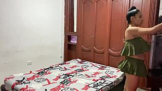 ebony latina milf massages interracial cock to hard orgasm