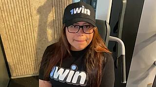 gym latina milf milks protein creampie from my cock