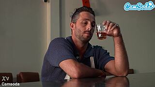 busty latina milf barista bends over for stranger's big cock anal pounding bareback