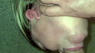 Stepson sneaks in bedroom - mommy gives sloppy deepthroat blowjob on huge cock!