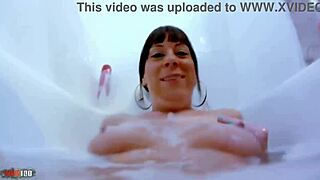 Mature Spanish Brunette Fingers Pussy With Dildo Before Rough Hardcore Pounding