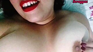 Chubby Latina Milf's Huge Natural Tits Bounce in Sexy Solo Tease