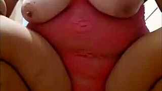 Greek wife shoves huge dildos deep pussy closeup orgasm