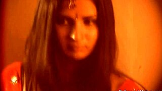 Brunette Babe Showcases Sexy Indian Curves Solo