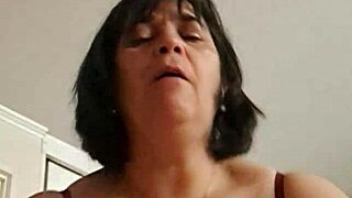 Chubby latina stepmom gallops stepson cock in homemade pov