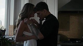 victor ray pounds busty milf silvia saige doggy on sofa during house arrest