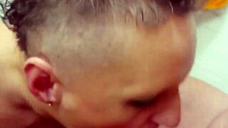 German milf Sandra blows clients raw