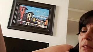 bbw milf's huge natural tits bouncin hard in taboo homemade pov sex with stepson