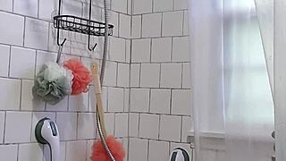 caught stepmom showering with big tits now im stroking hard 😍🍑💦