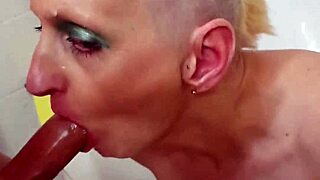 german milf prostitute sandra takes deep facefuck pounding